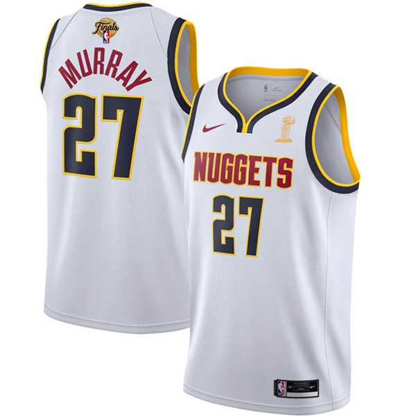 Men%27s Denver Nuggets #27 Jamal Murray White 2023 Finals Association Edition Stitched Basketball Jersey->denver nuggets->NBA Jersey